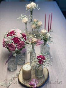 edel und romantisch - die Tischdekoration für Hochzeiten